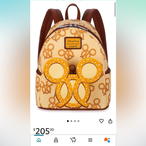 RARE Loungefly Mickey Mouse scented pretzel - Picture 2 of 2